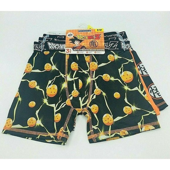 Dragonball Z Underoos Boys Athletic Boxer Briefs 8M Mesh Fabric - Picture 1 of 5